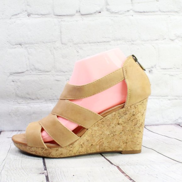 Adrienne Vittadini Shoes - ADRIENNE VITTADINI Strappy Wedge Sandals Size 7